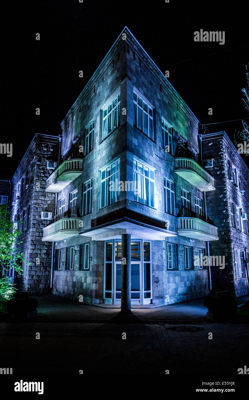 City Lights in Yerevan Stock Photo Alamy