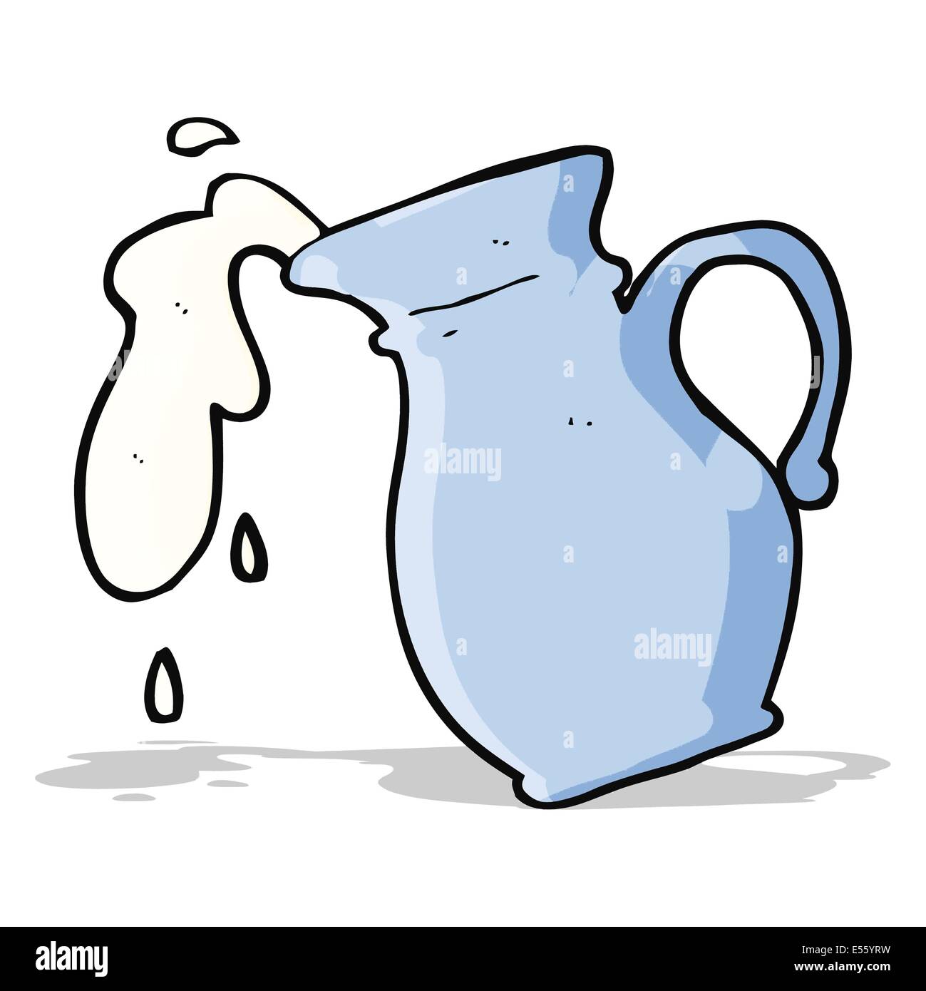 cartoon milk jug Stock Vector