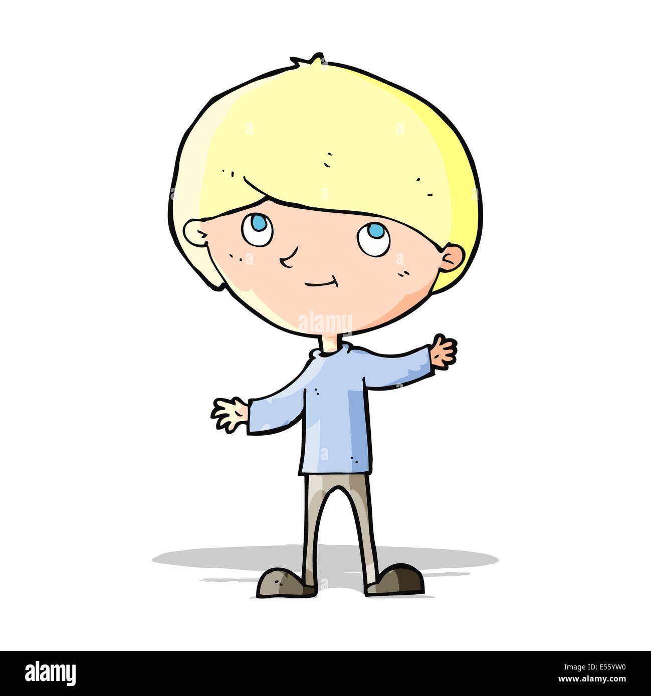 cartoon happy boy Stock Vector Image & Art - Alamy