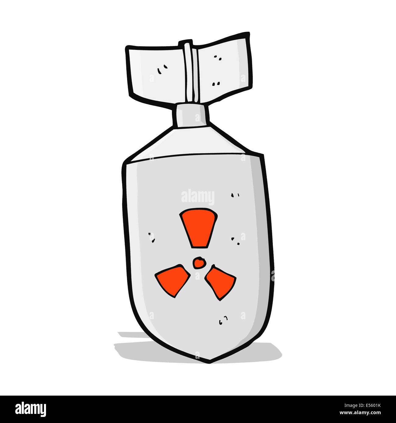 cartoon nuclear bomb Stock Vector