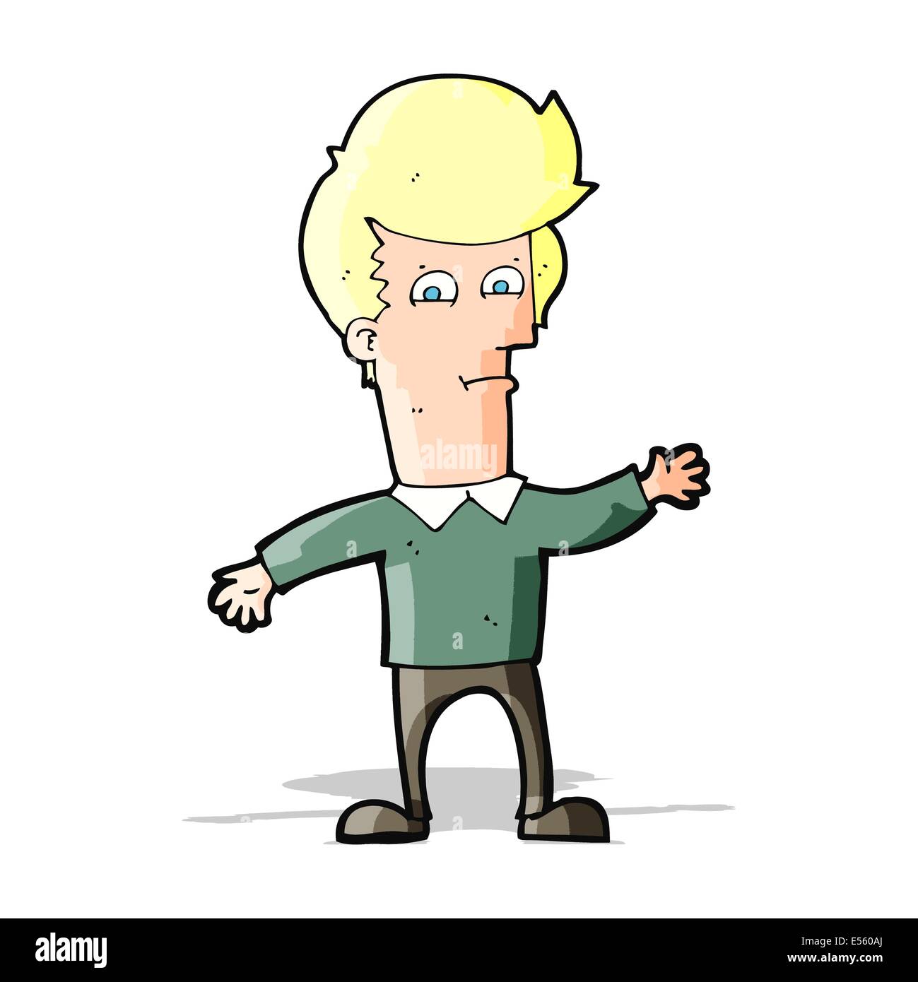cartoon waving man Stock Vector Image & Art - Alamy