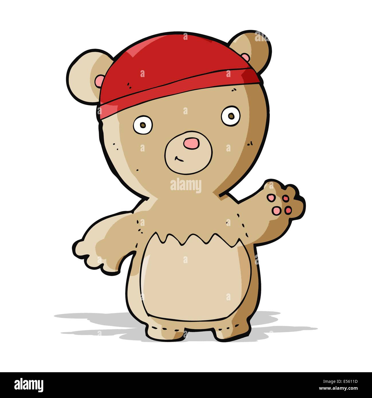 cartoon teddy bear wearing hat Stock Vector Image & Art - Alamy