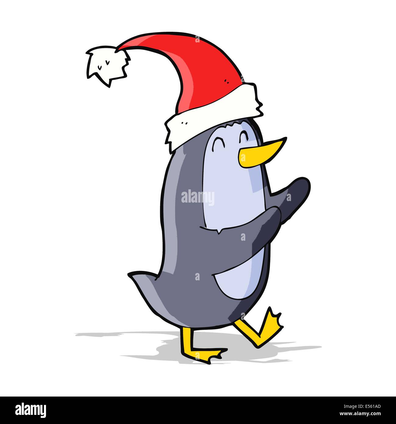 cartoon christmas penguin Stock Vector Image & Art - Alamy