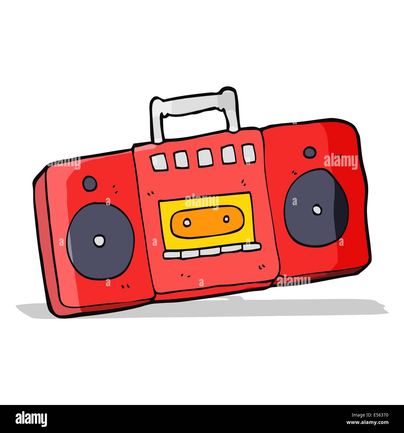 cartoon radio cassette player Stock Vector Image & Art Alamy