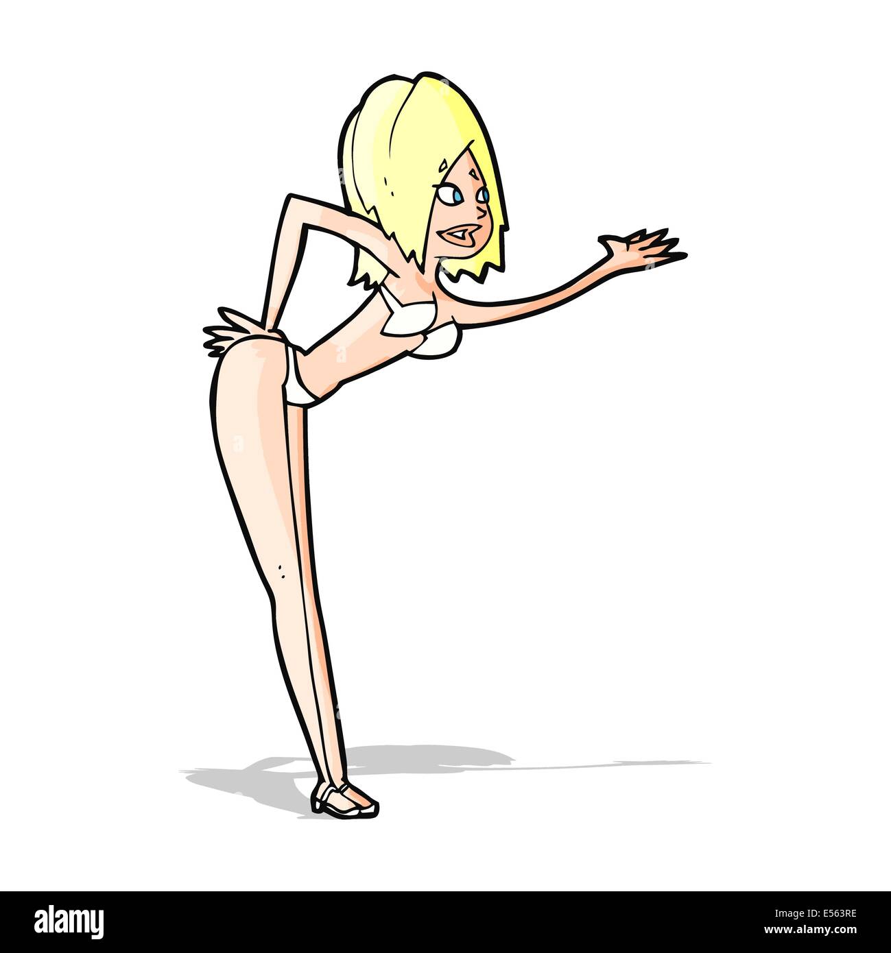 cartoon woman in bikini Stock Vector Image & Art Alamy