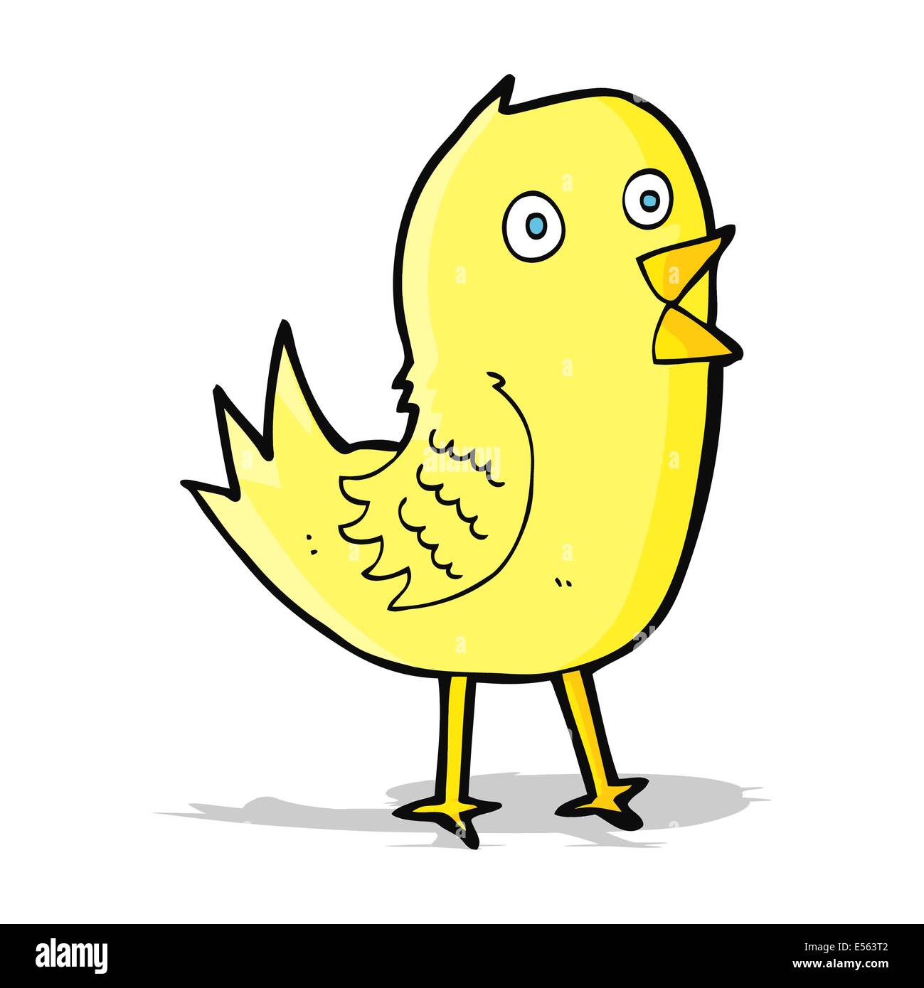 cartoon tweeting bird Stock Vector Image & Art - Alamy