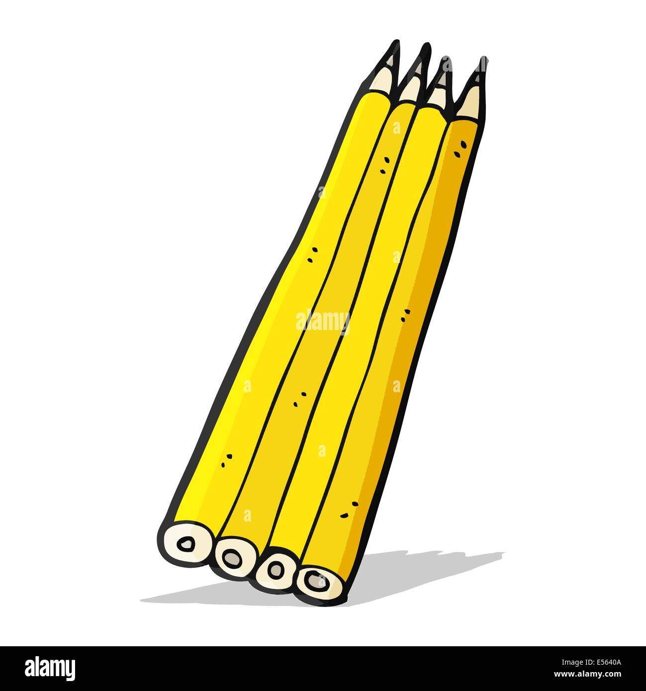 cartoon colored pencils Stock Vector Image & Art - Alamy
