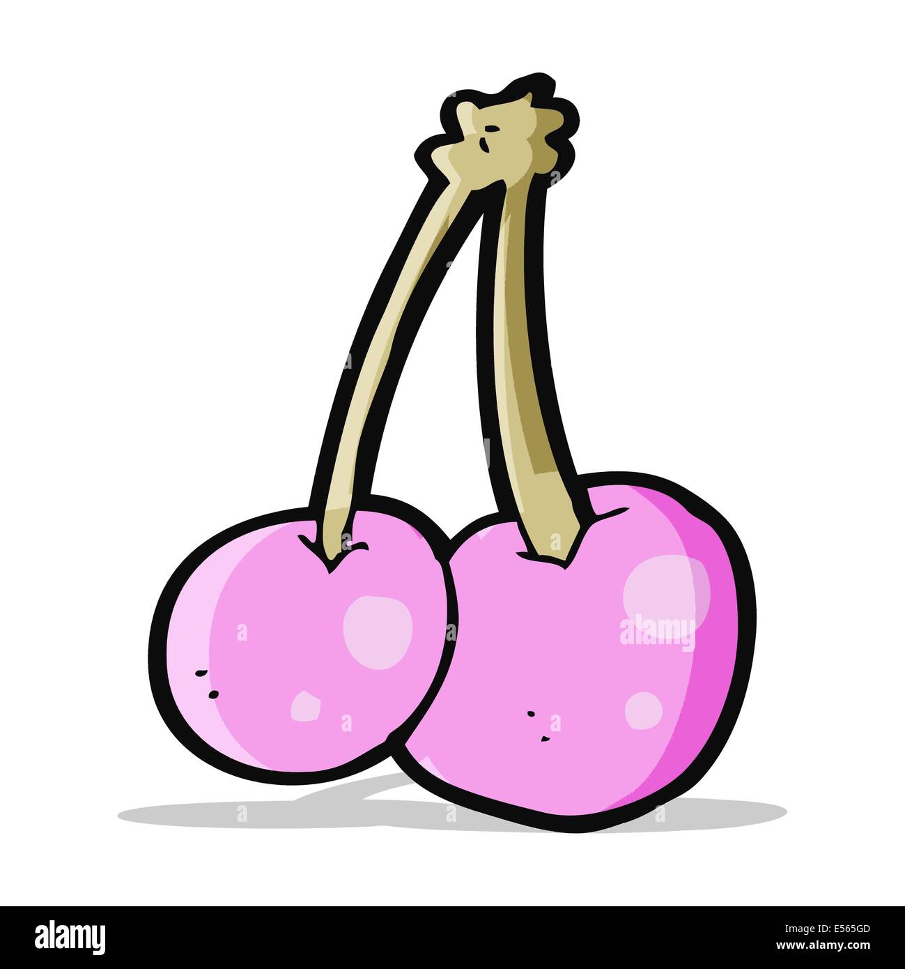 cartoon pink cherries Stock Vector Image & Art Alamy