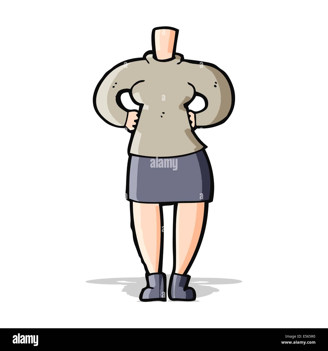 Cartoon female body add photos hi-res stock photography and images - Alamy