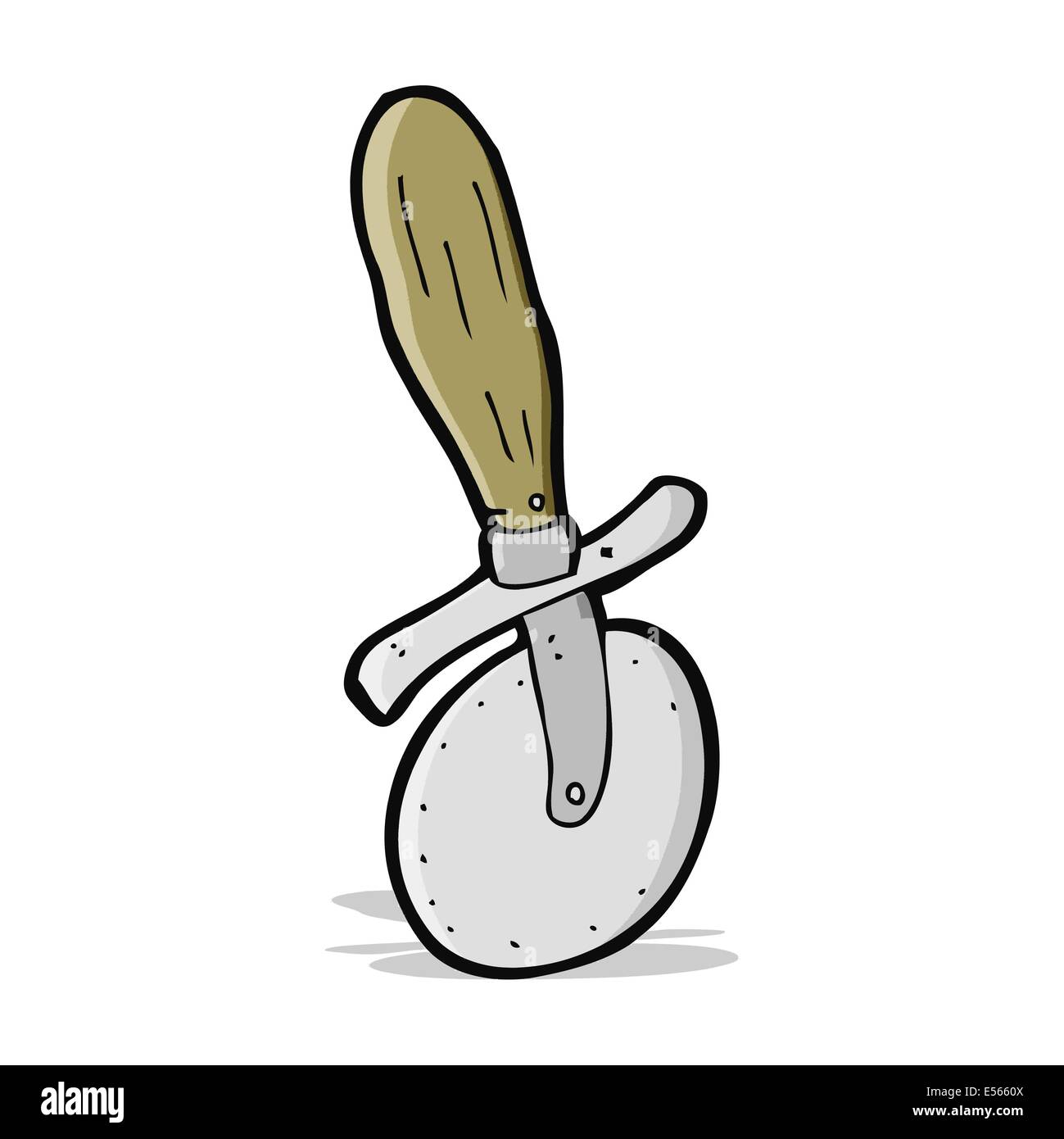 cartoon pizza cutter Stock Vector Image & Art Alamy
