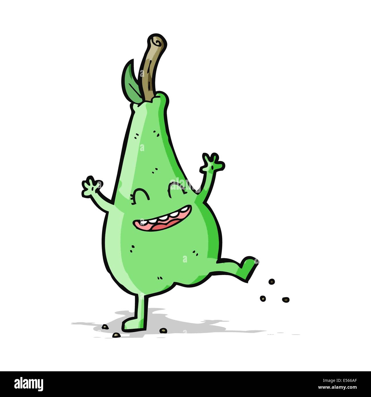 cartoon happy dancing pear Stock Vector Image & Art - Alamy