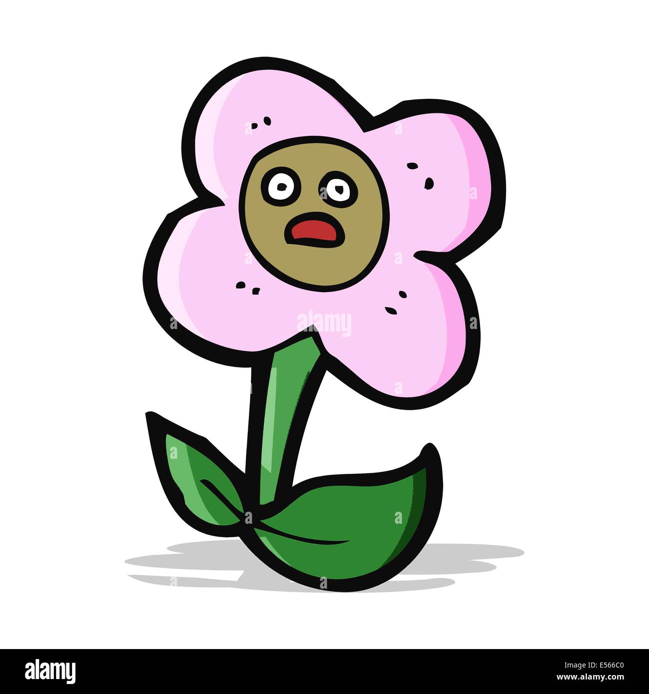 cartoon flower with face Stock Vector Image & Art Alamy