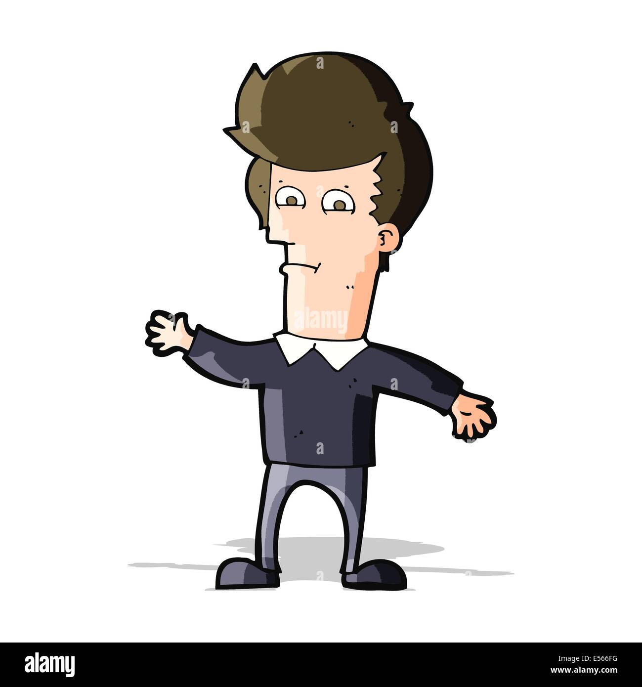 cartoon waving man Stock Vector Image & Art - Alamy