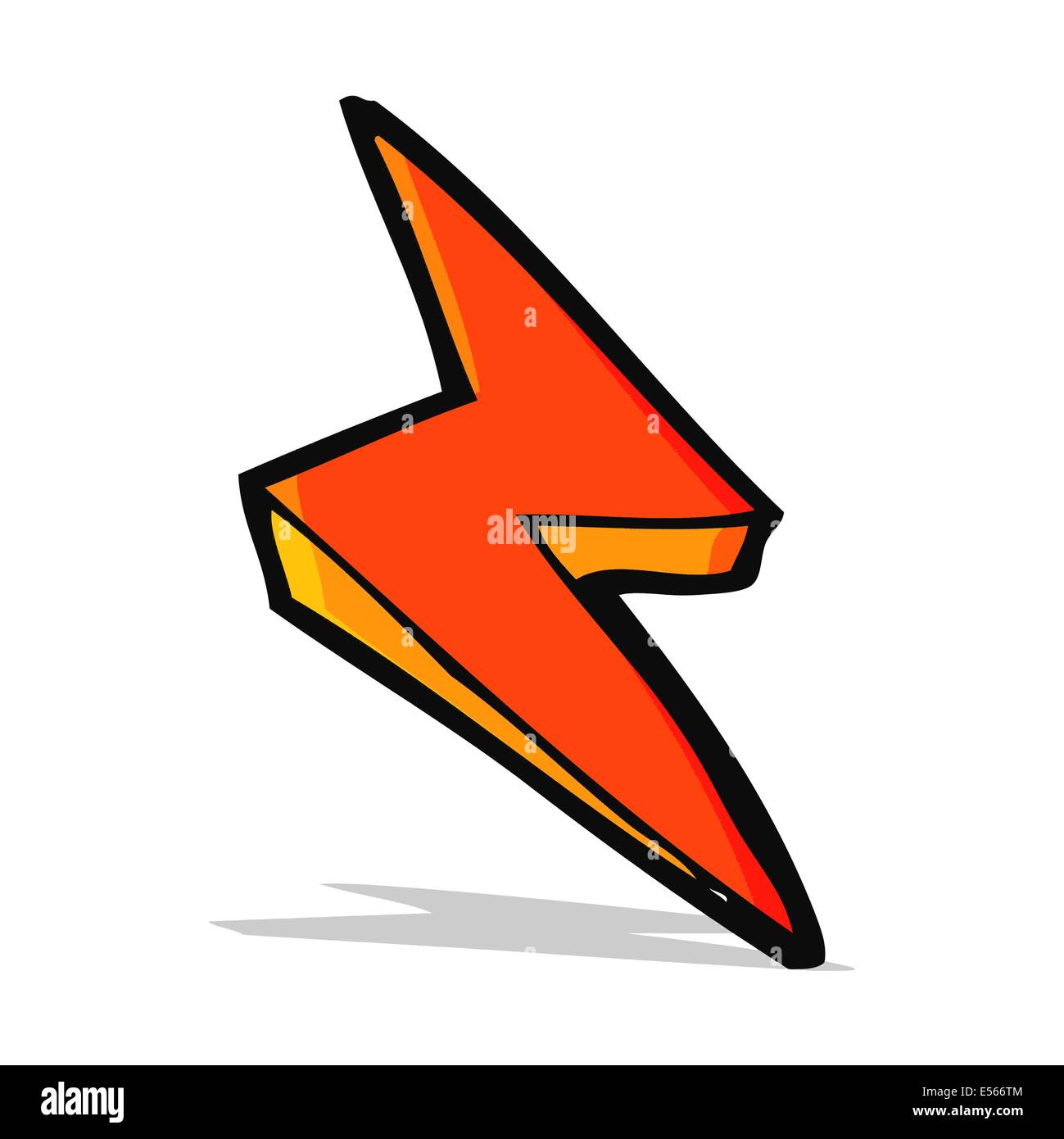 cartoon lightning bolt symbol Stock Vector Image & Art - Alamy
