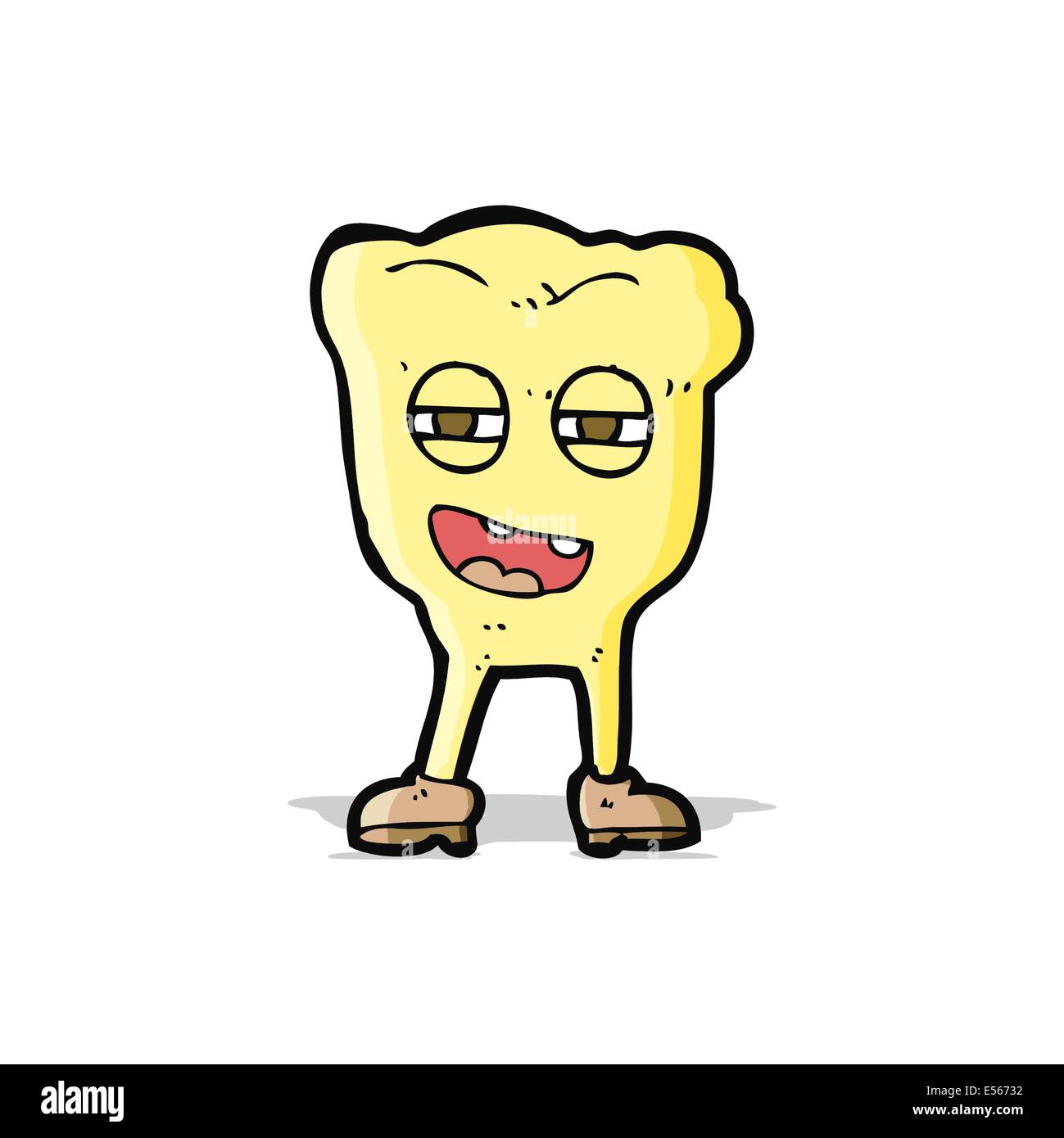 cartoon rotten tooth character Stock Vector