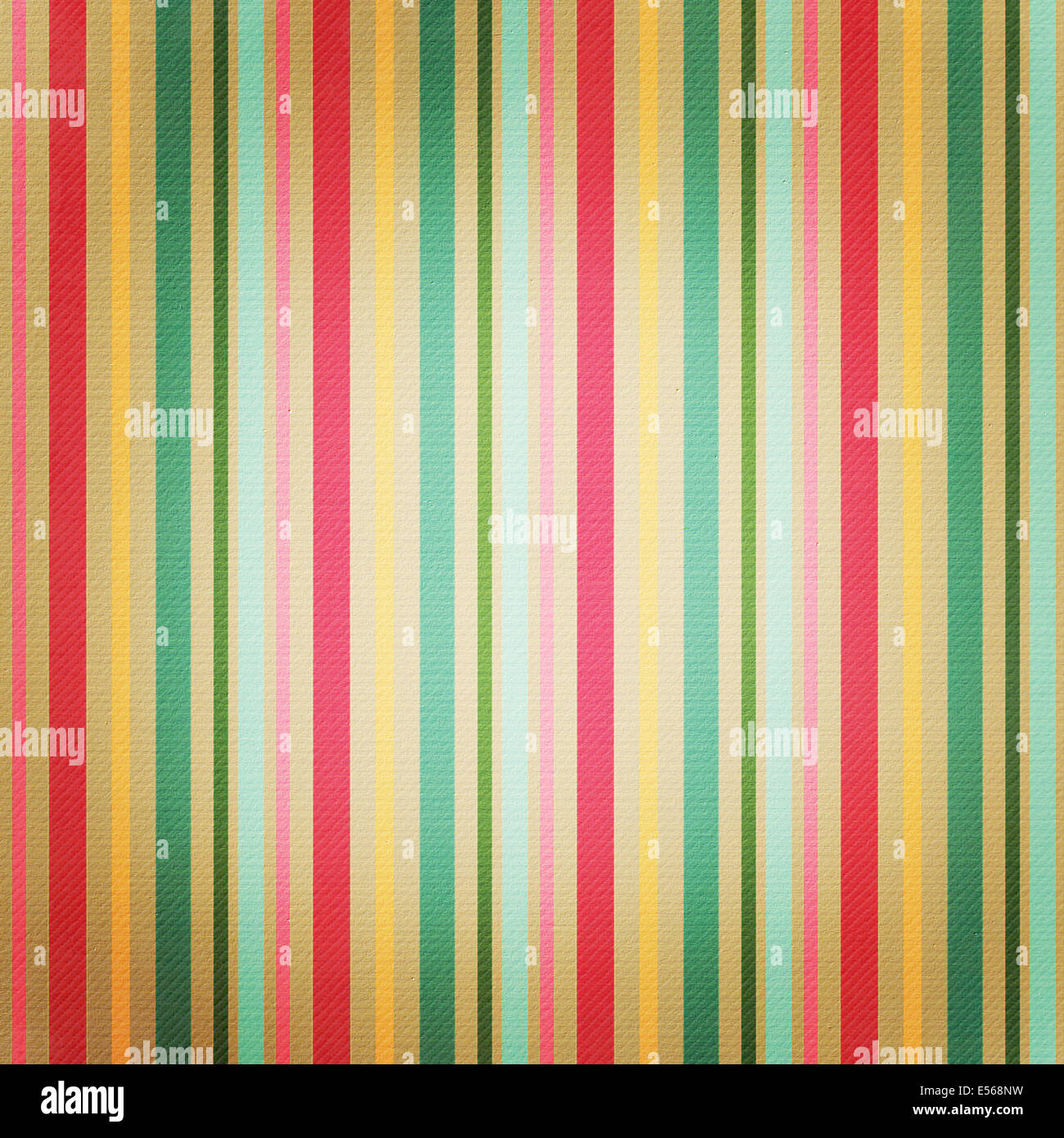 Retro stripe pattern with bright colors Stock Photo
