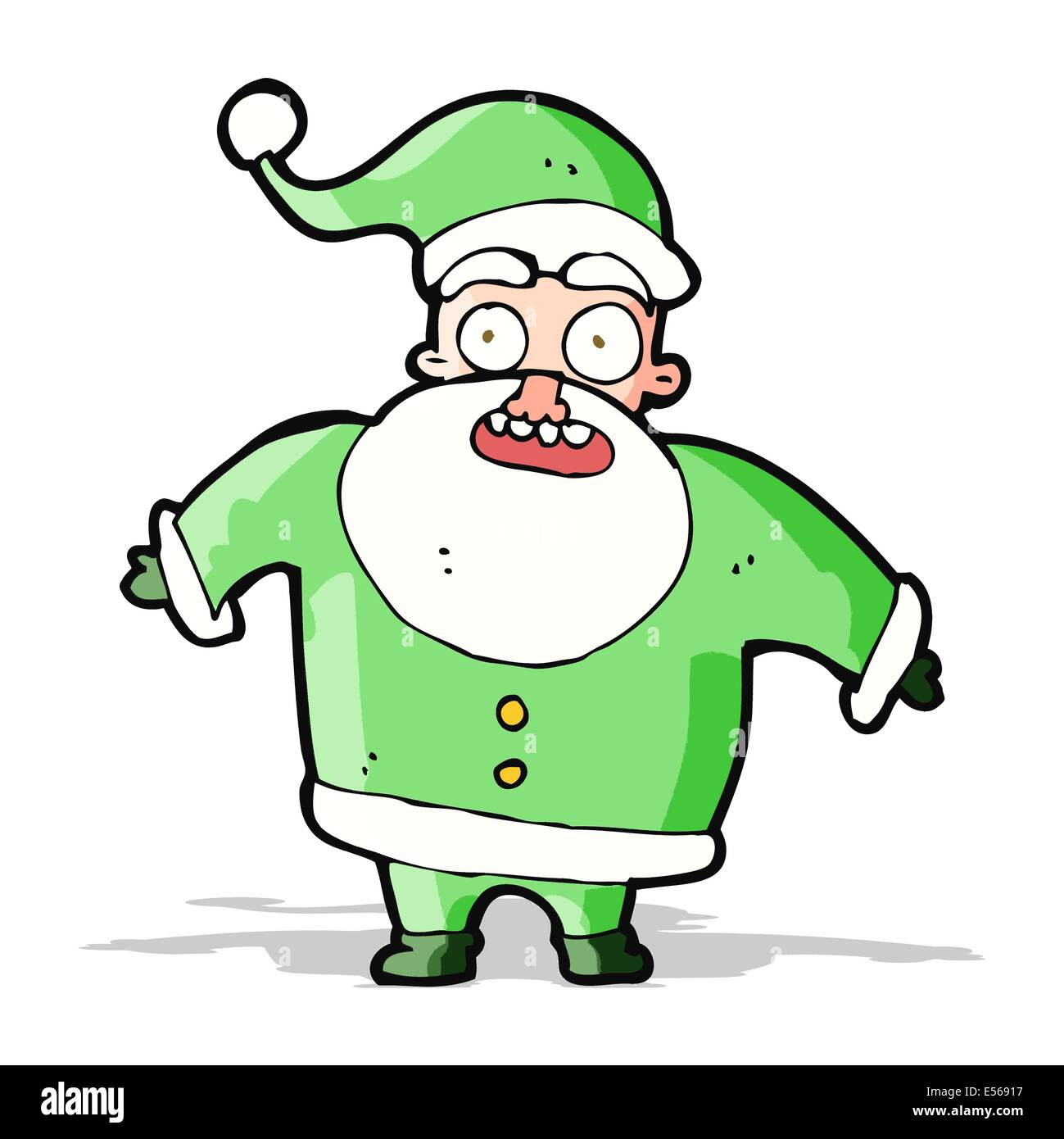 cartoon shocked santa claus Stock Vector Image & Art Alamy