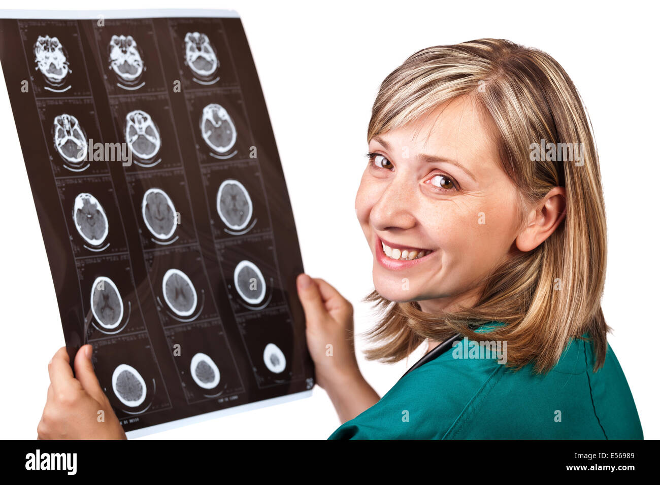Caucasian woman doctor hi-res stock photography and images - Alamy
