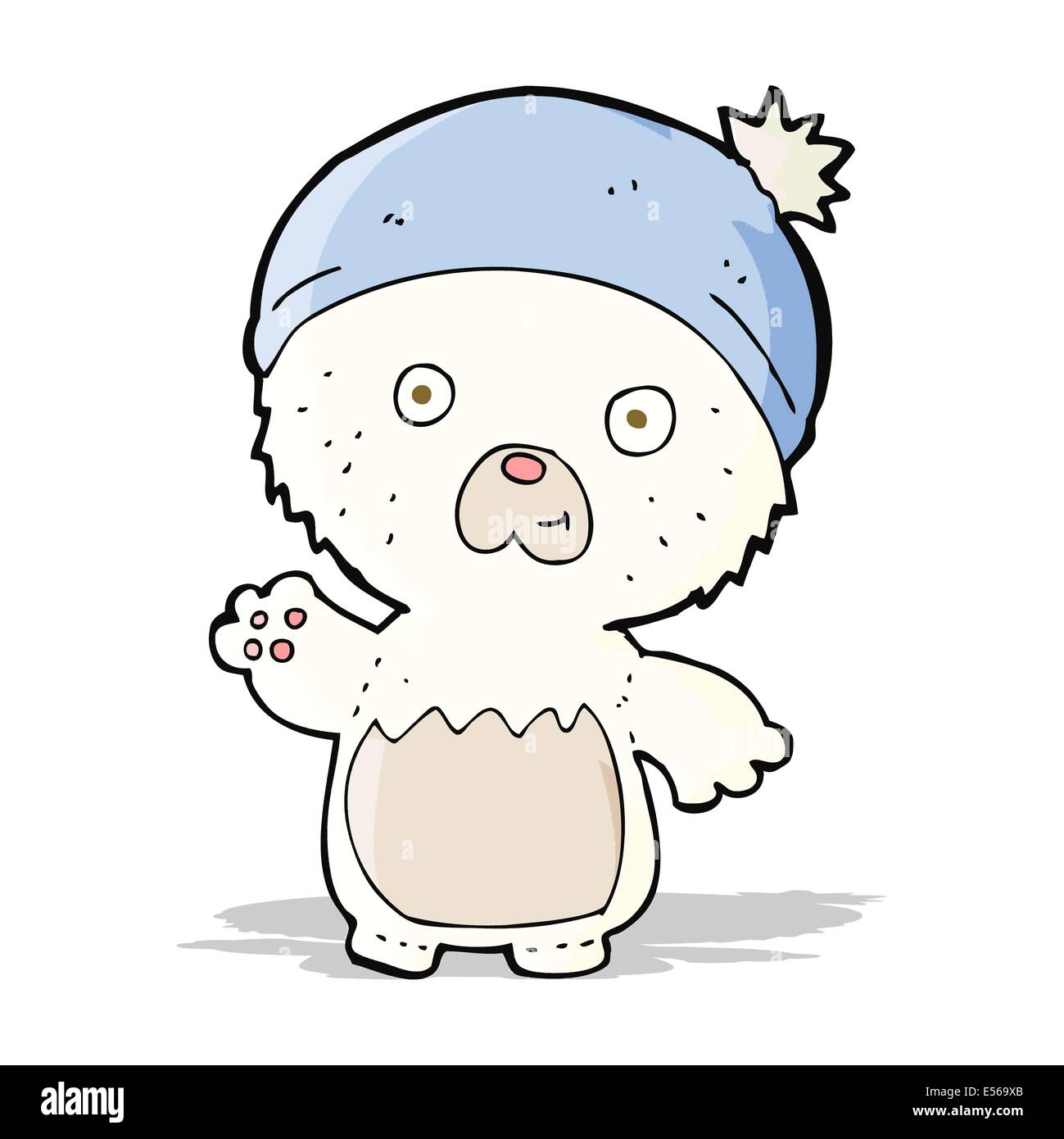 cartoon cute teddy bear in hat Stock Vector Image & Art - Alamy