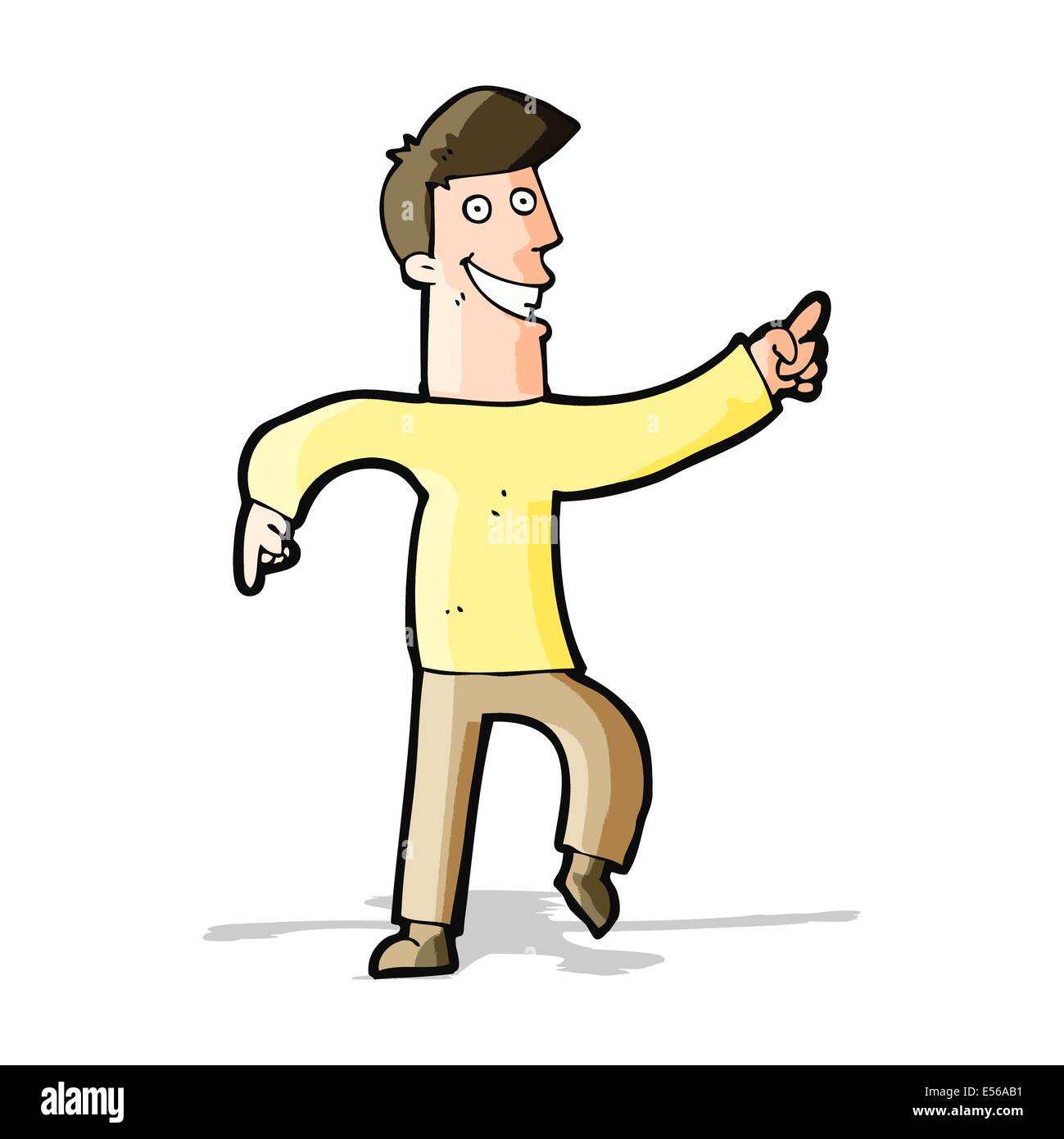 cartoon grinning man Stock Vector Image & Art Alamy