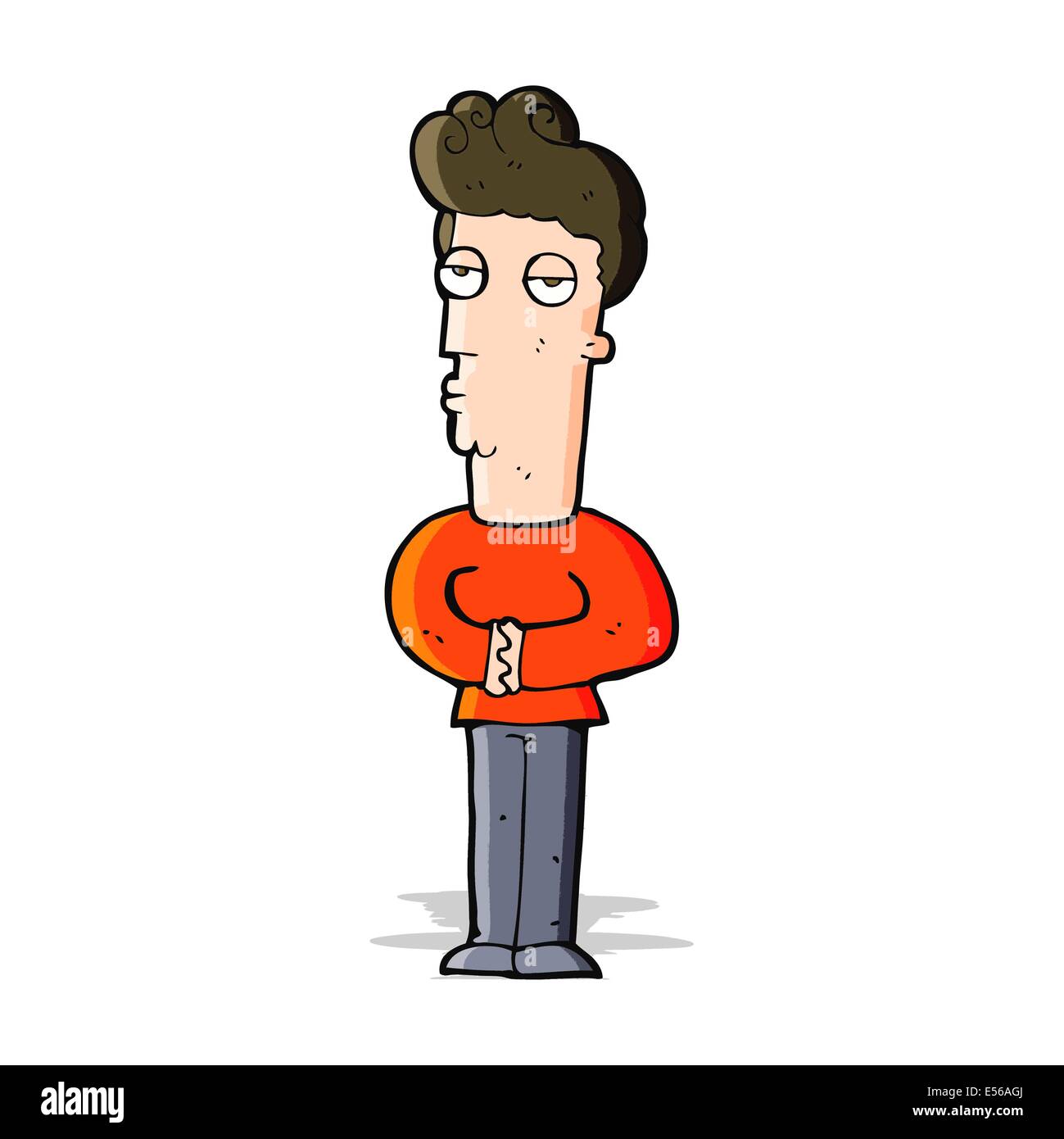cartoon arrogant man Stock Vector Image & Art - Alamy