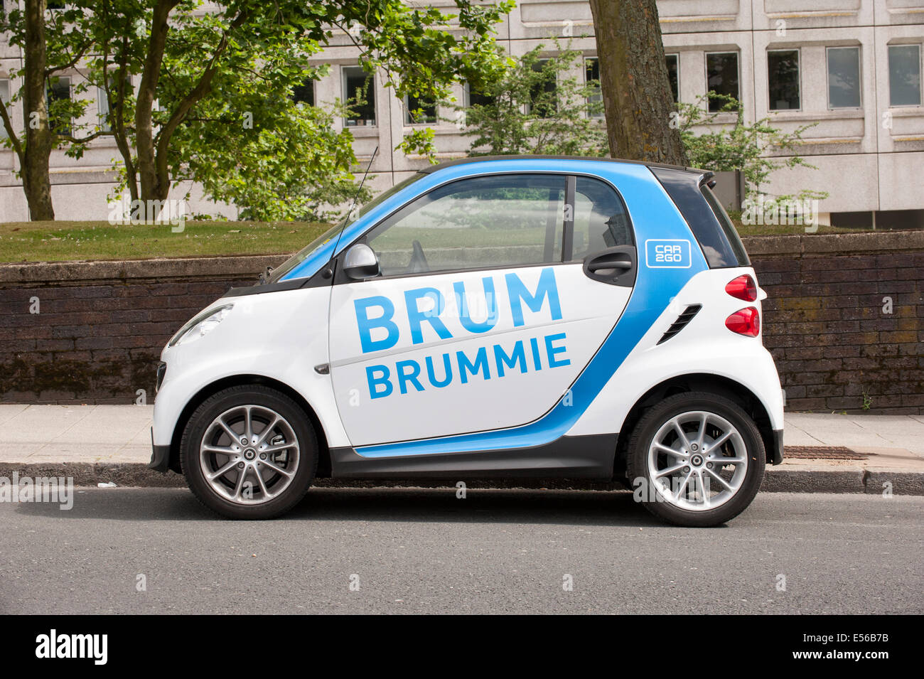Brum Brummie the pay per hour city hire car to go Stock Photo - Alamy