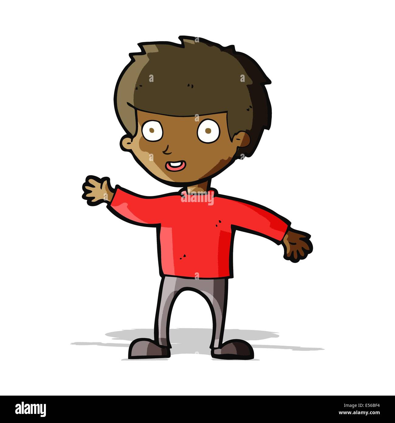 cartoon happy boy Stock Vector Image & Art - Alamy