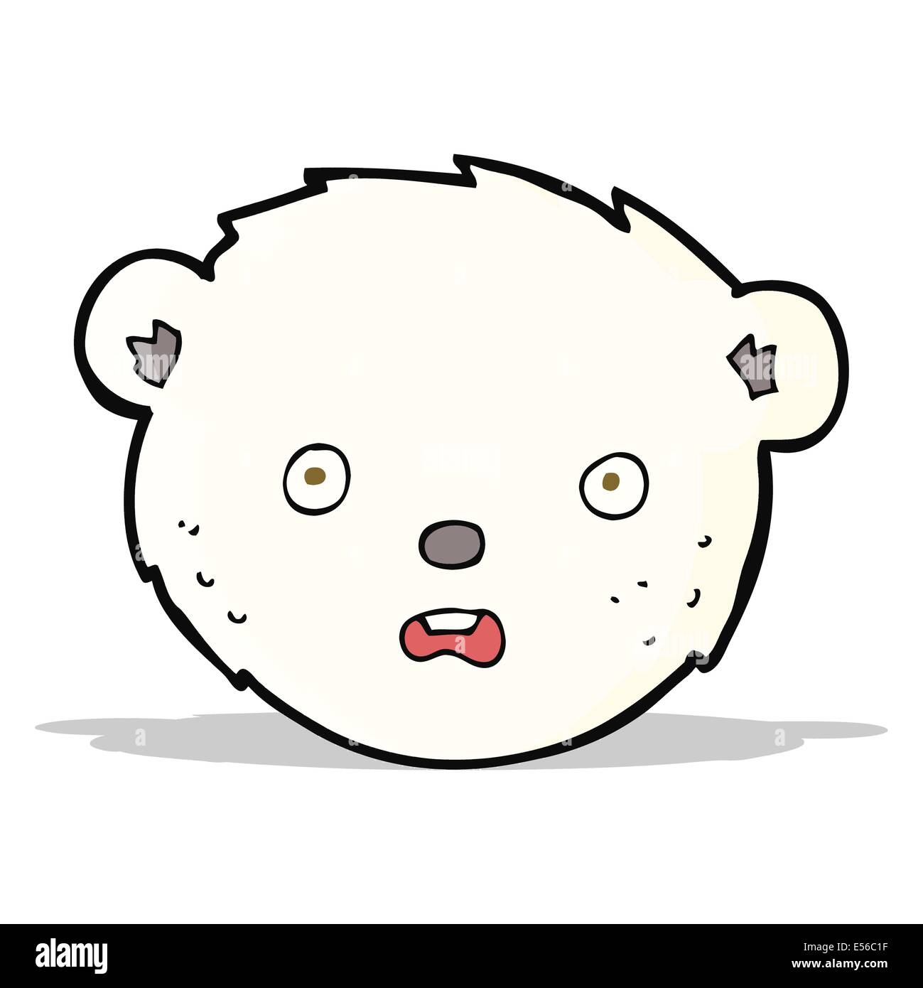cartoon polar bear face stock vector art illustration vector