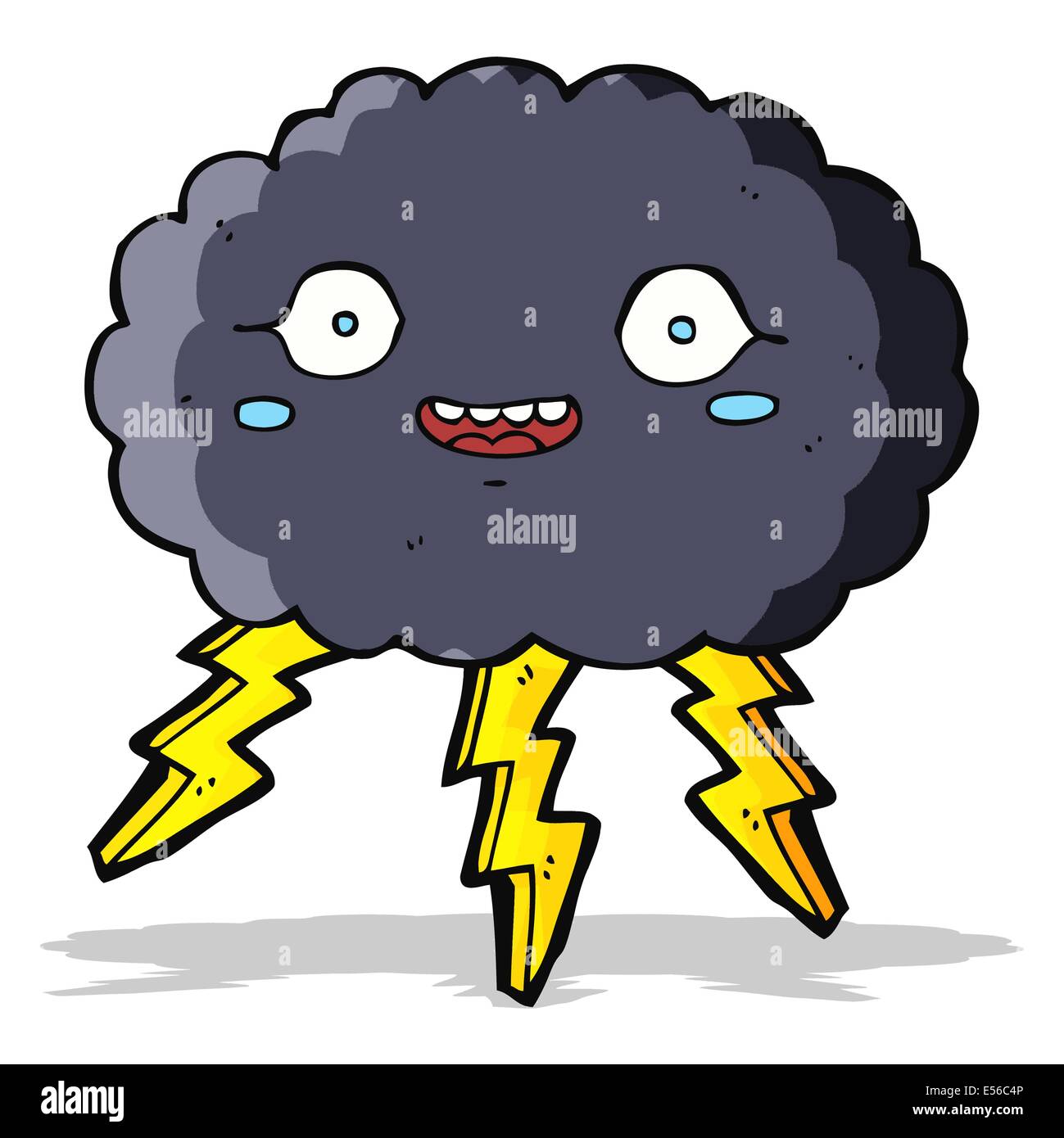 happy cartoon rain cloud Stock Vector Image & Art - Alamy