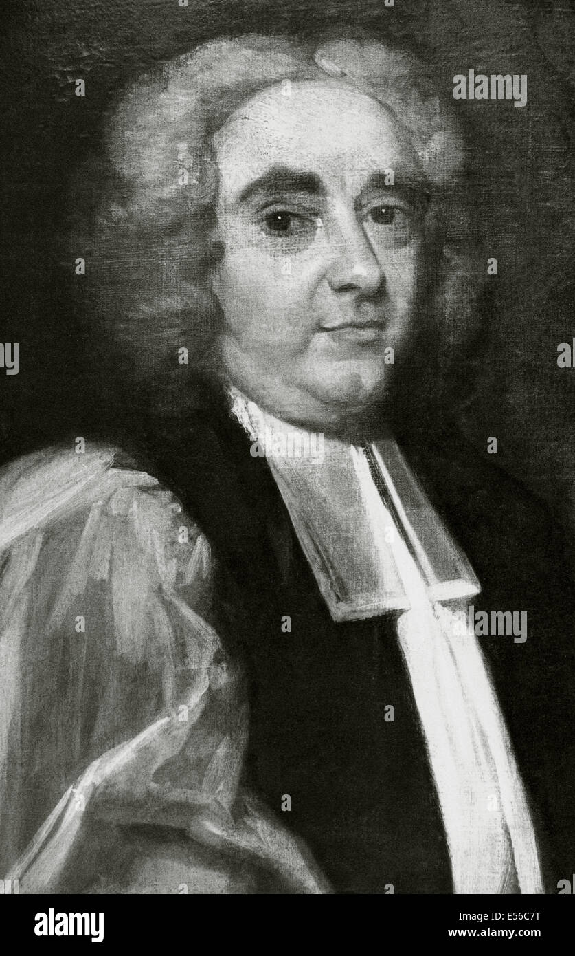 George Berkeley (1685-1753), also known as Bishop Berkeley (Bishop of Cloyne). Anglo-Irish philosopher. Engraving. Stock Photo