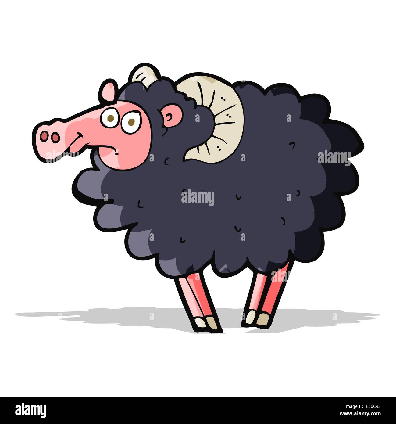 cartoon black sheep Stock Vector Image & Art - Alamy