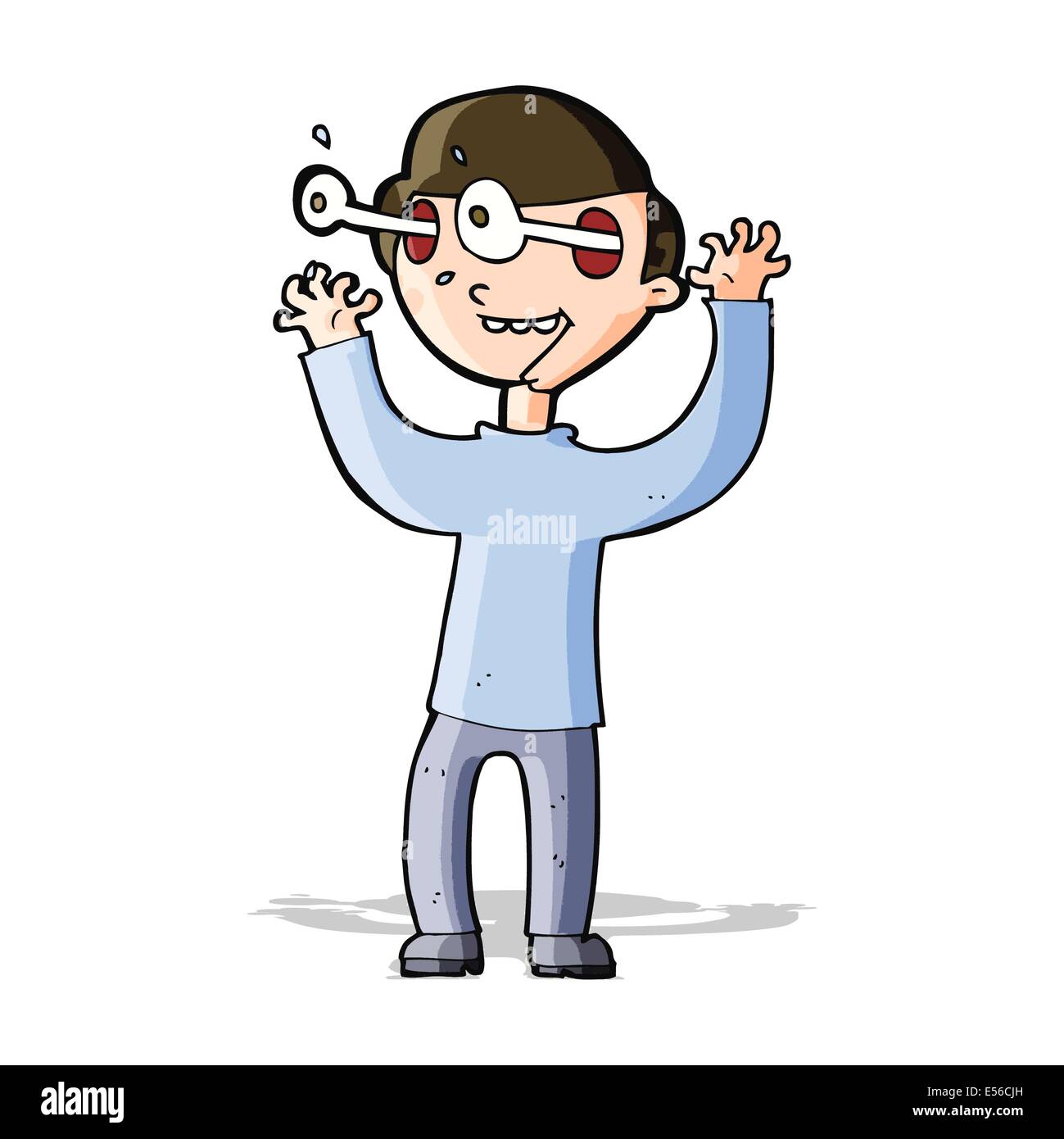 cartoon man with popping out eyes Stock Vector Image & Art - Alamy