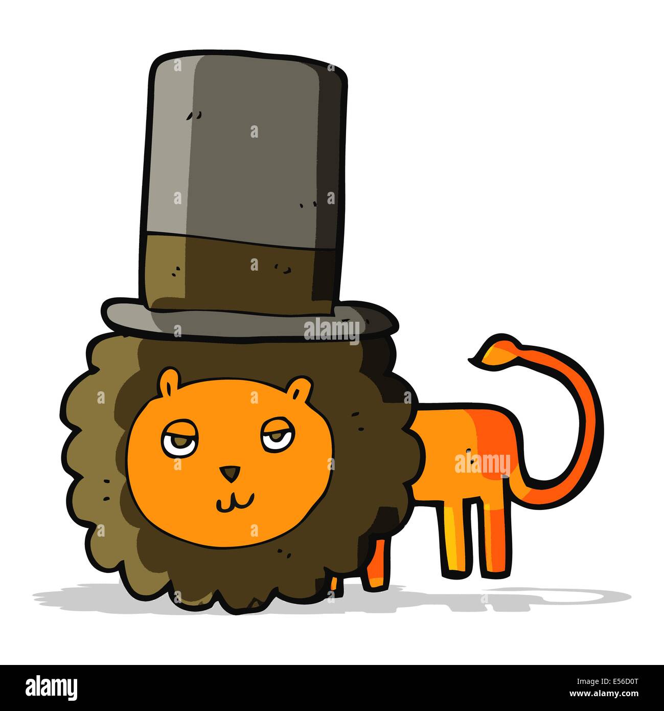 cartoon lion in top hat Stock Vector Image & Art - Alamy