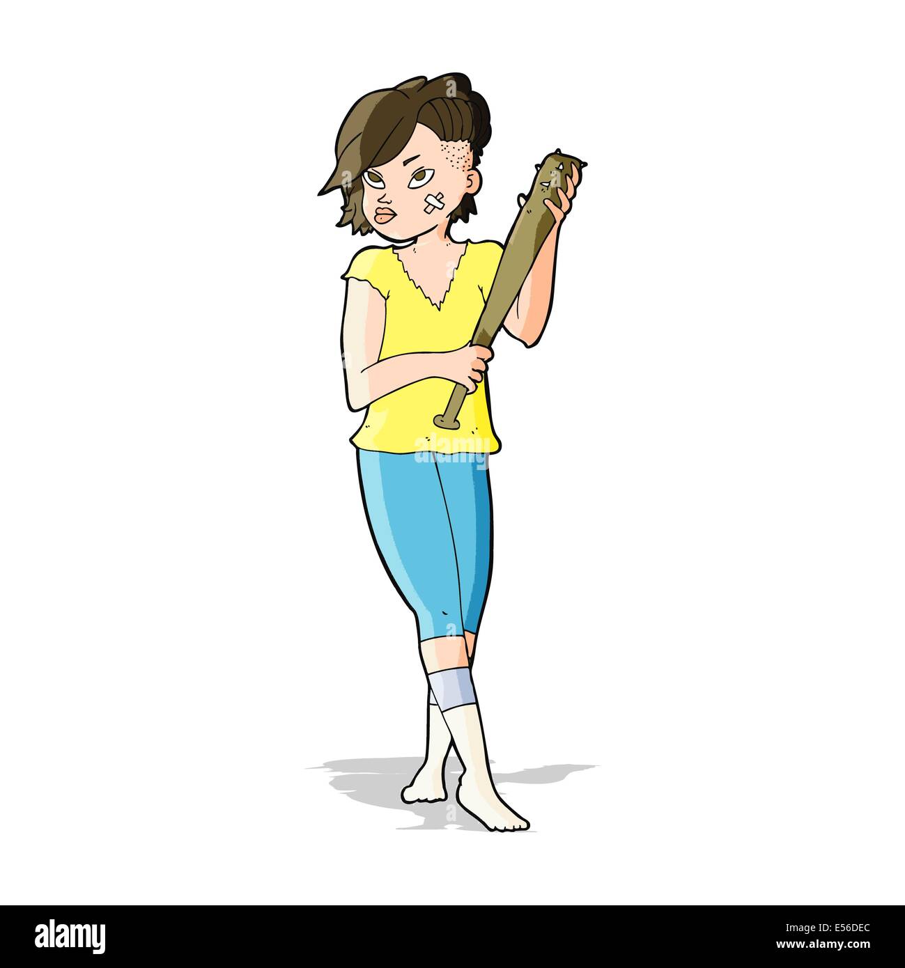 Punk girl bat Stock Vector Images - Alamy