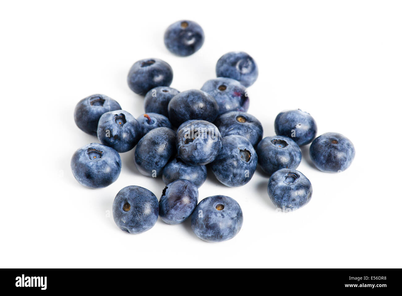 Picture with sweet blueberry isolated on white background Stock Photo