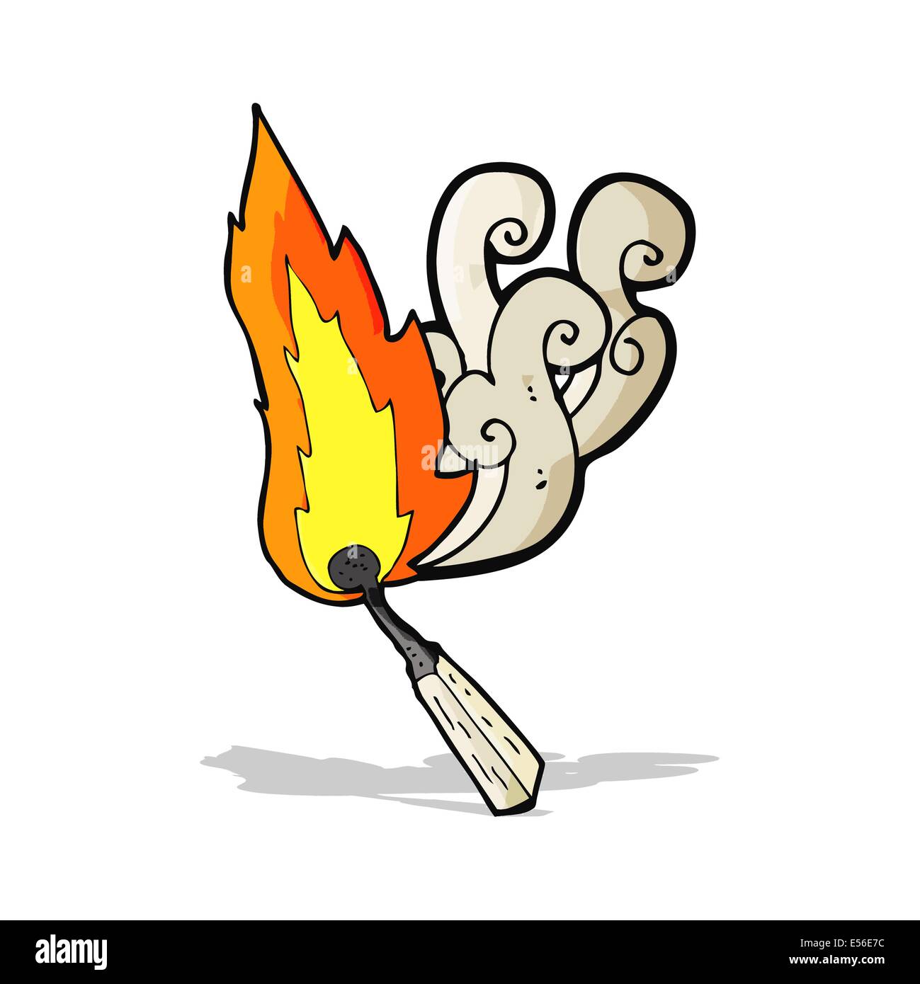 cartoon burning match Stock Vector Image & Art Alamy