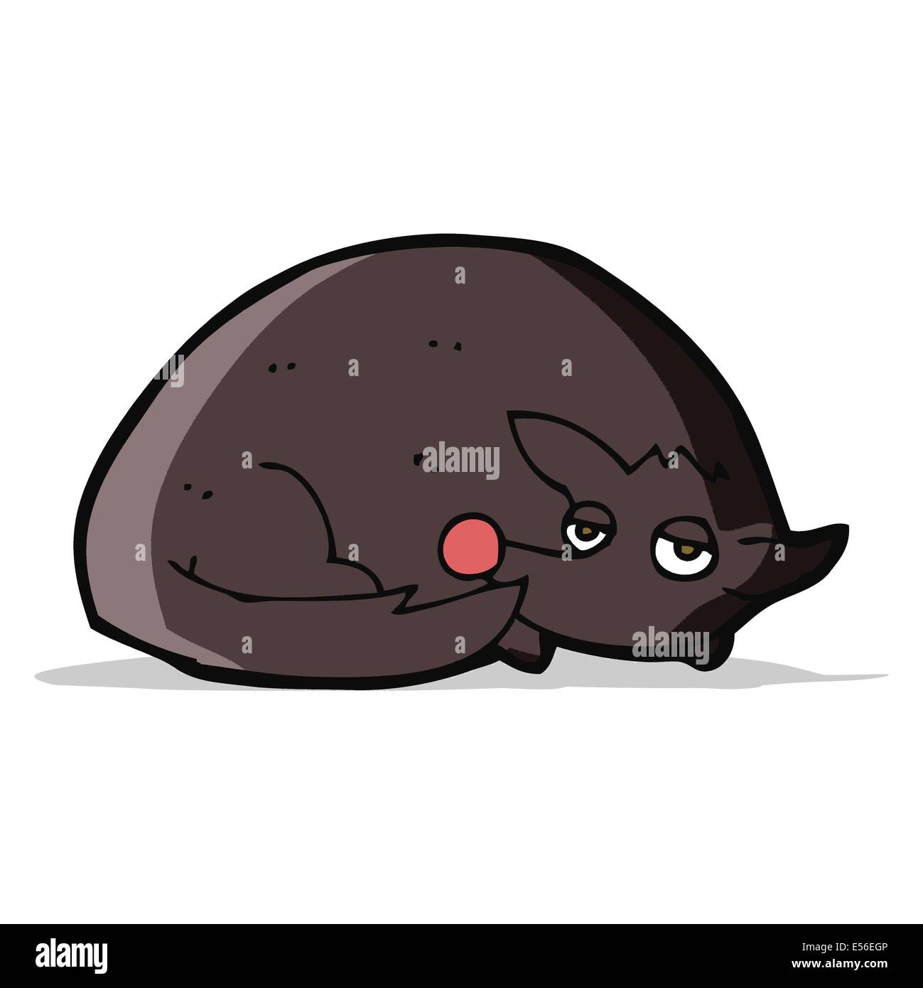 cartoon curled up dog Stock Vector Image & Art Alamy