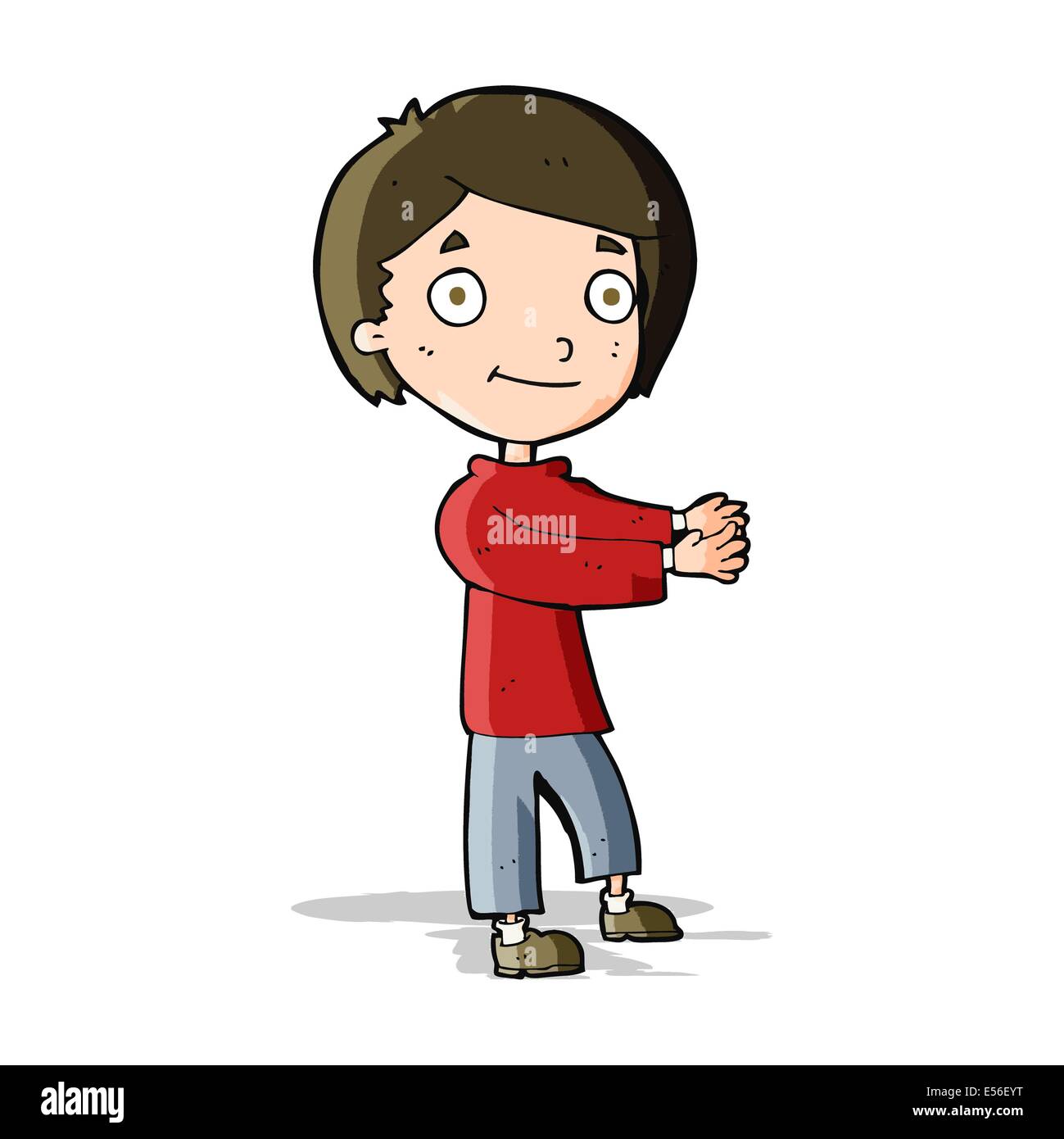 cartoon happy boy Stock Vector Image & Art - Alamy