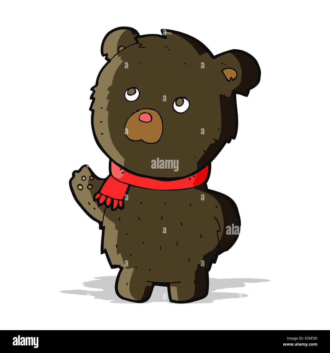 cartoon cute black bear Stock Vector Image & Art - Alamy