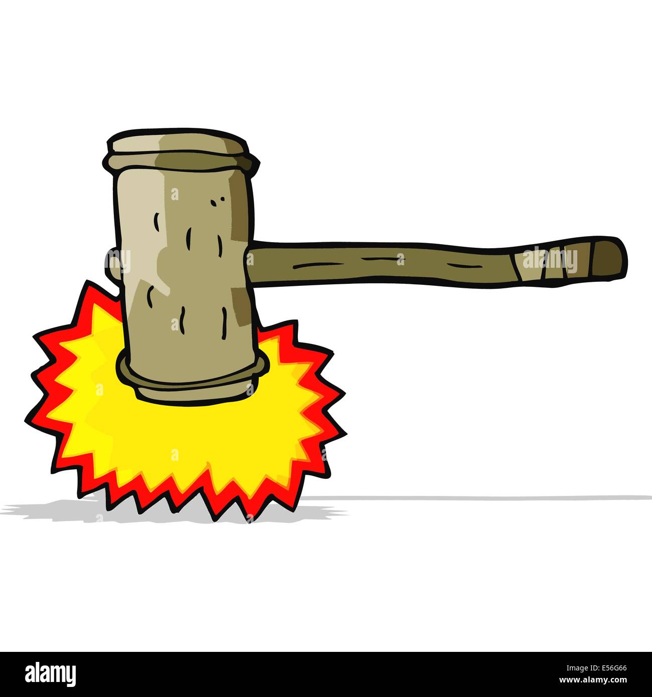 cartoon wooden hammer Stock Vector Image & Art Alamy