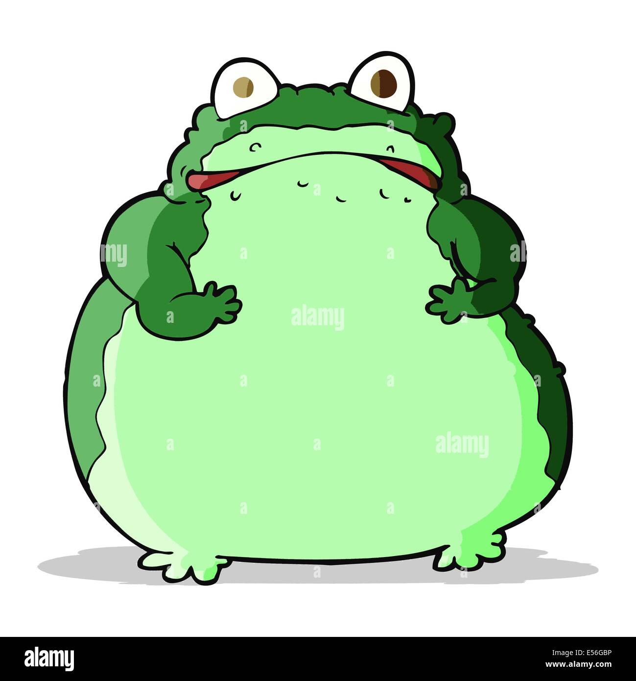 cartoon fat frog Stock Vector Image & Art Alamy
