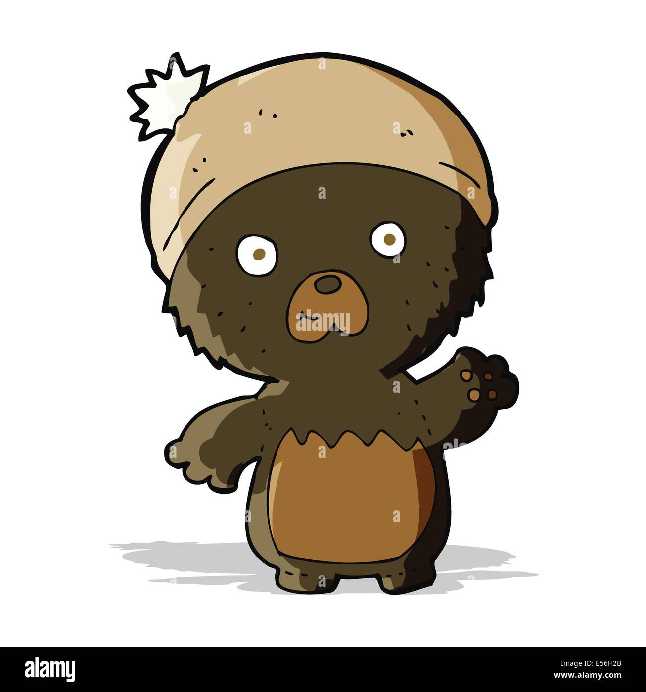 cartoon cute teddy bear in hat Stock Vector Image & Art - Alamy