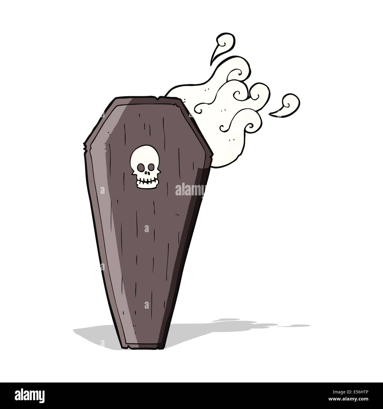 spooky cartoon coffin Stock Vector Image & Art - Alamy
