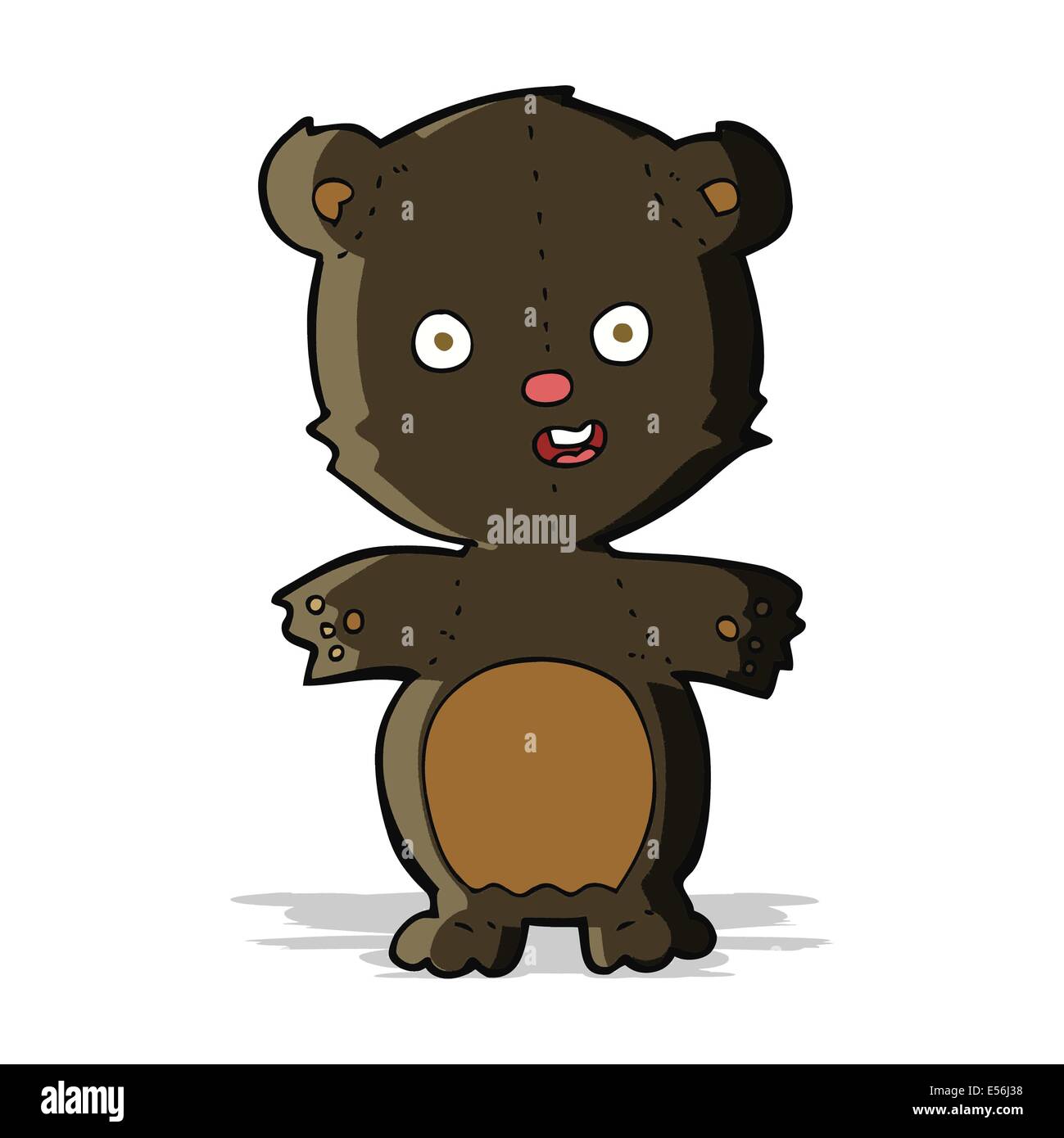 cute black bear cartoon Stock Vector Image & Art - Alamy