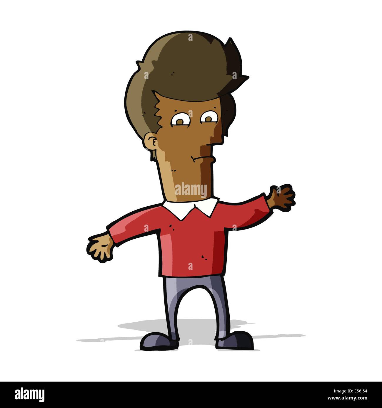 cartoon waving man Stock Vector Image & Art - Alamy