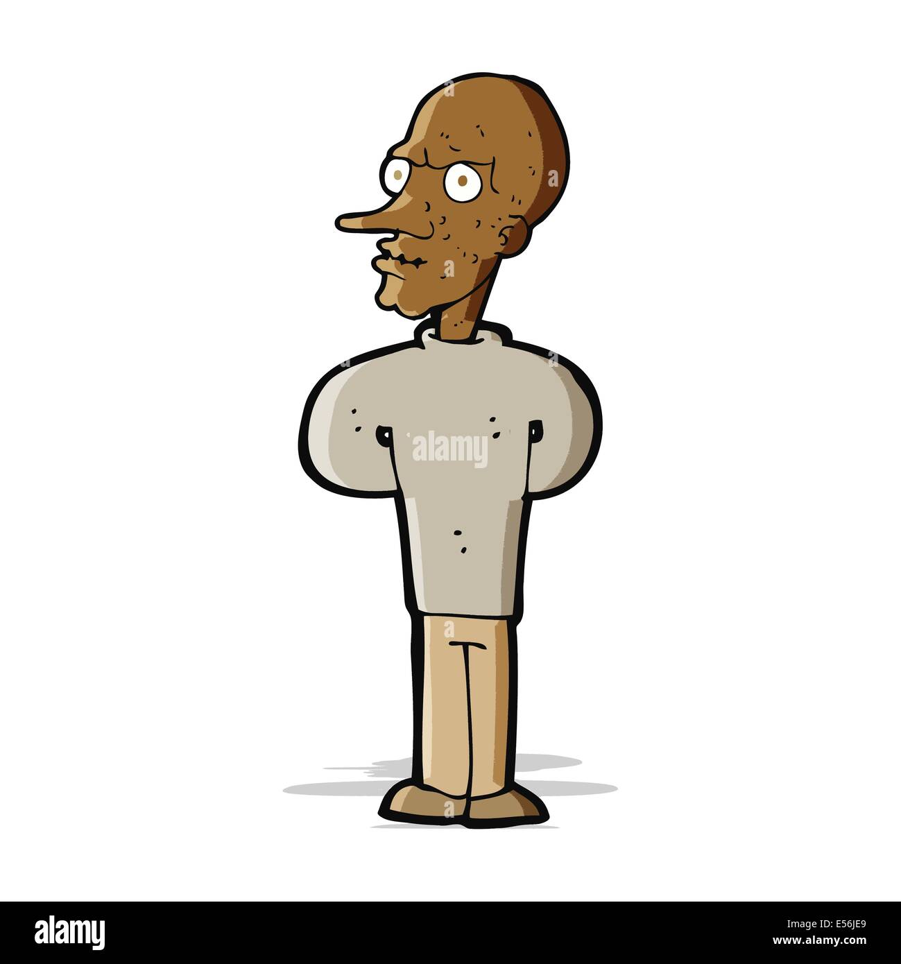 cartoon evil bald man Stock Vector Image & Art - Alamy