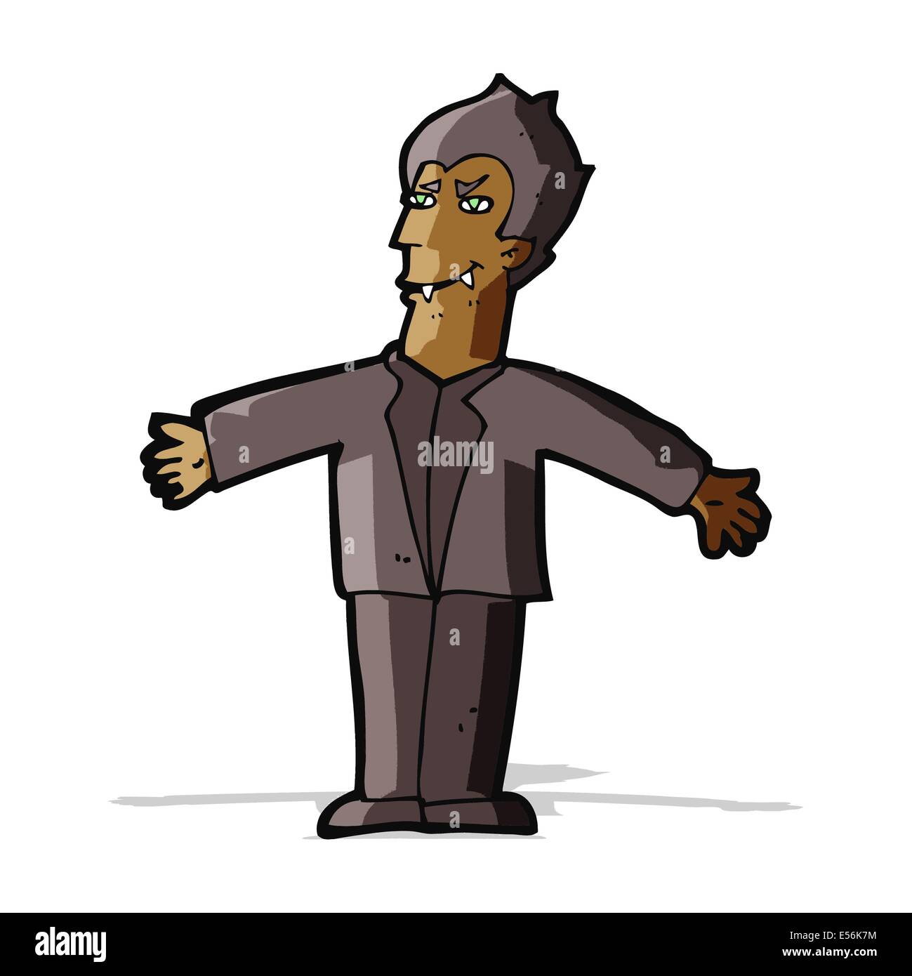 cartoon vampire man with open arms Stock Vector Image & Art - Alamy