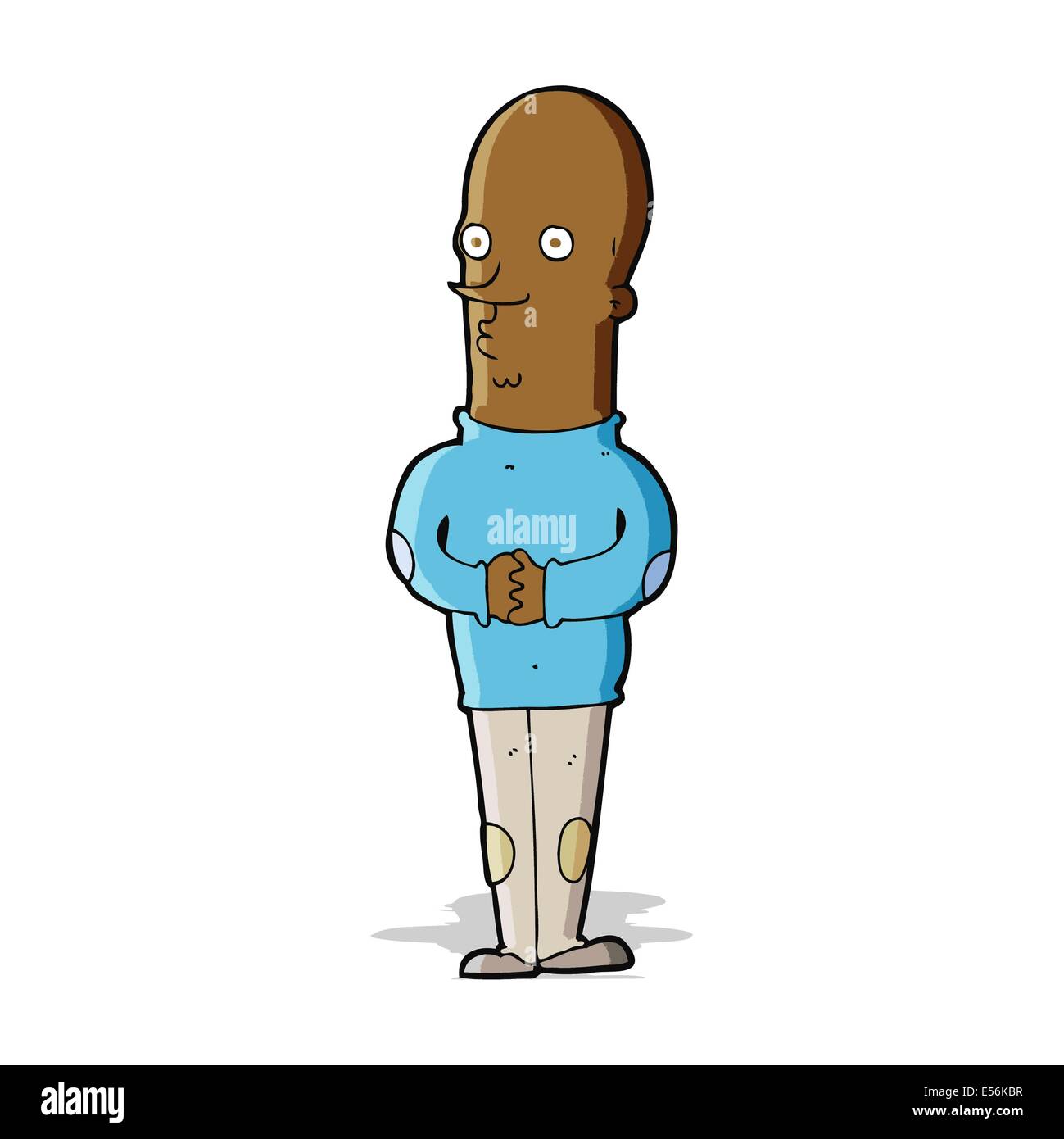 cartoon funny bald man Stock Vector Image & Art - Alamy