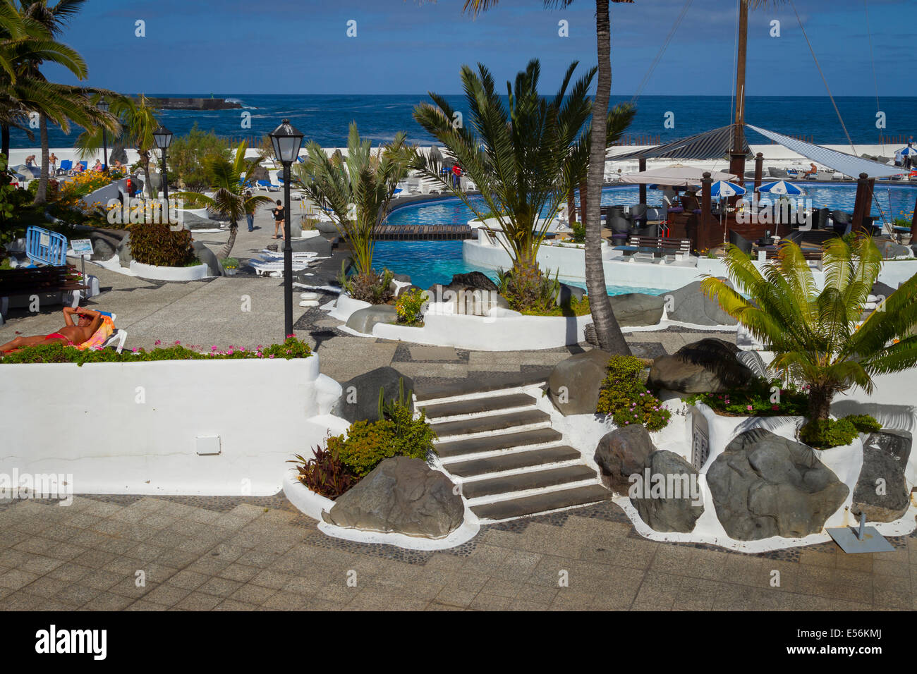 Natural swimming pool complex Stock Photo - Alamy