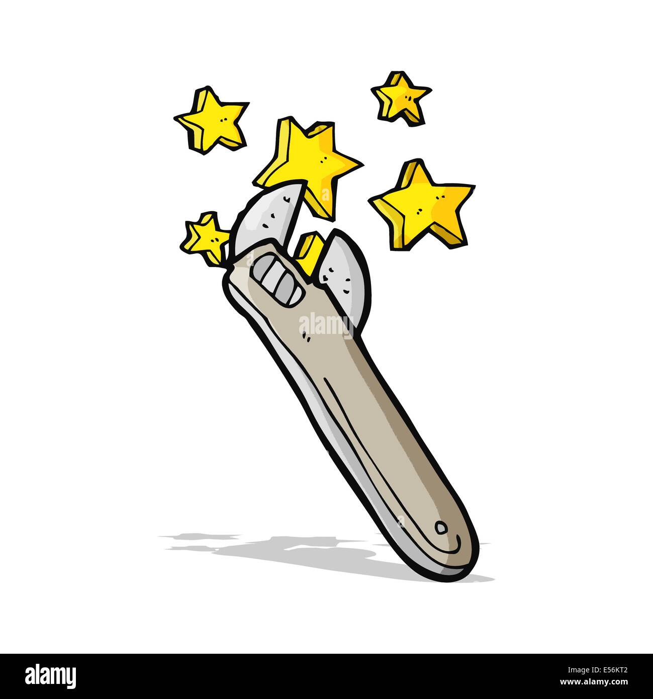 cartoon adjustable spanner Stock Vector Image & Art Alamy